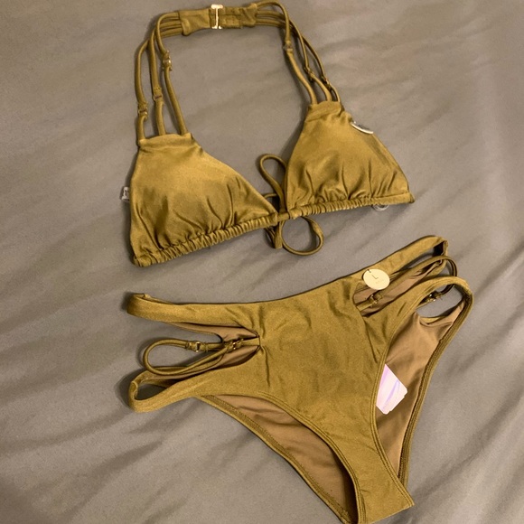 NWT Forever 21 Strappy Cutout Bikini Set - Picture 5 of 6